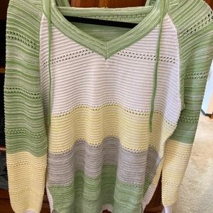 Oversized hooded top